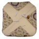 CONFEZIONE 6 PEZZI CUSCINI PER SEDIE ALETTE LAVANDA PEZZOLI PANNA RETRO