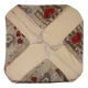 CONFEZIONE 6 PEZZI CUSCINI PER SEDIE ALETTE HOLLY CUORI PEZZOLI BORDEAUX RETRO