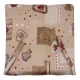 CONFEZIONE 4 PEZZI CUSCINI PER SEDIE CON LACCI HOLLY CUORI MIROS PEZZOLI BORDEAUX