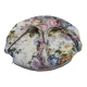  CUSCINI TONDI JACQUARD PER SEDIE CON LACCI FIORI AURORA EUROTEX