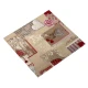 TOVAGLIA CUORI QUADRETTI MIROS PEZZOLI BORDEAUX