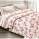 COMPLETO LENZUOLA COTONE CLOE QUADRIFOGLIO ROSA