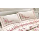 COPPIA FEDERE CUSCINO CLOE QUADRIFOGLIO ROSA
