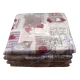 CONFEZIONE 4 PEZZI CUSCINI PER SEDIE CON LACCI CUORI QUADRETTI MIROS PEZZOLI BORDEAUX