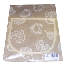 COPPIA GREMBIULE PETTORINA CUORI MIROS PEZZOLI