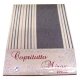 COPRITUTTO MISTO COTONE RIGATO FINE MIROS PEZZOLI GRIGIO